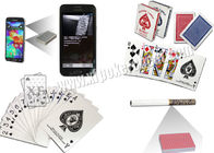 Cartões de jogo invisíveis da fraude do código de barras do EGRET para o jogo de póquer de Analayzer Texas Holdem do póquer