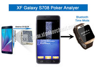 Analisador coreano do pôquer do Samsung Galaxy S708 com o relógio dobro de Bluetooth da câmera
