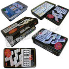 Cartões de jogo invisíveis dos dominós marcados coloridos do ponto para as lentes de contato UV que jogam o dispositivo