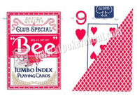 Eco - cartões marcados do póquer do tamanho largo amigável da abelha/cartões de jogo enormes do índice